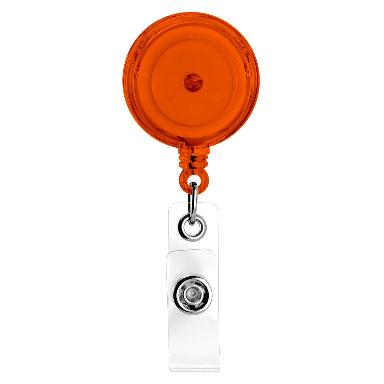 Wholesale Color Semi Transparent High Elasticity Badge Scroll with Retractable Plastic Keychain